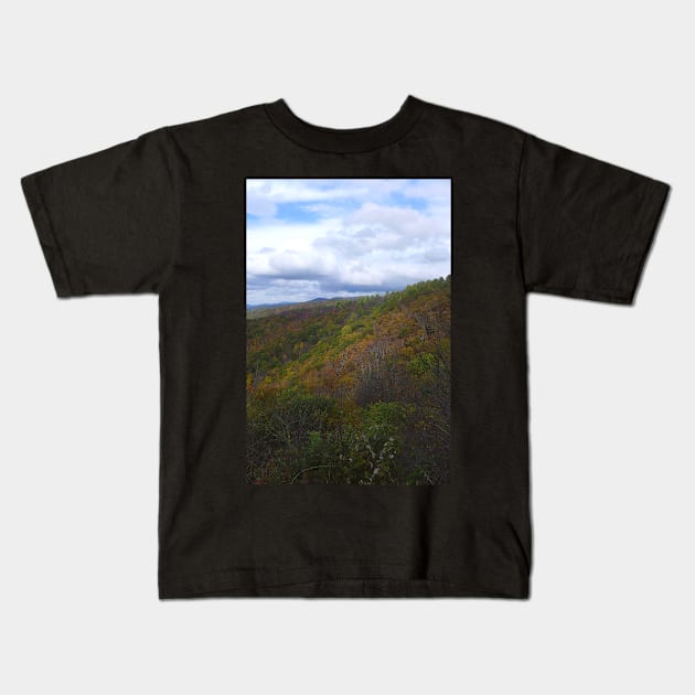 Shenandoah National Park in Fall Kids T-Shirt by Sandraartist